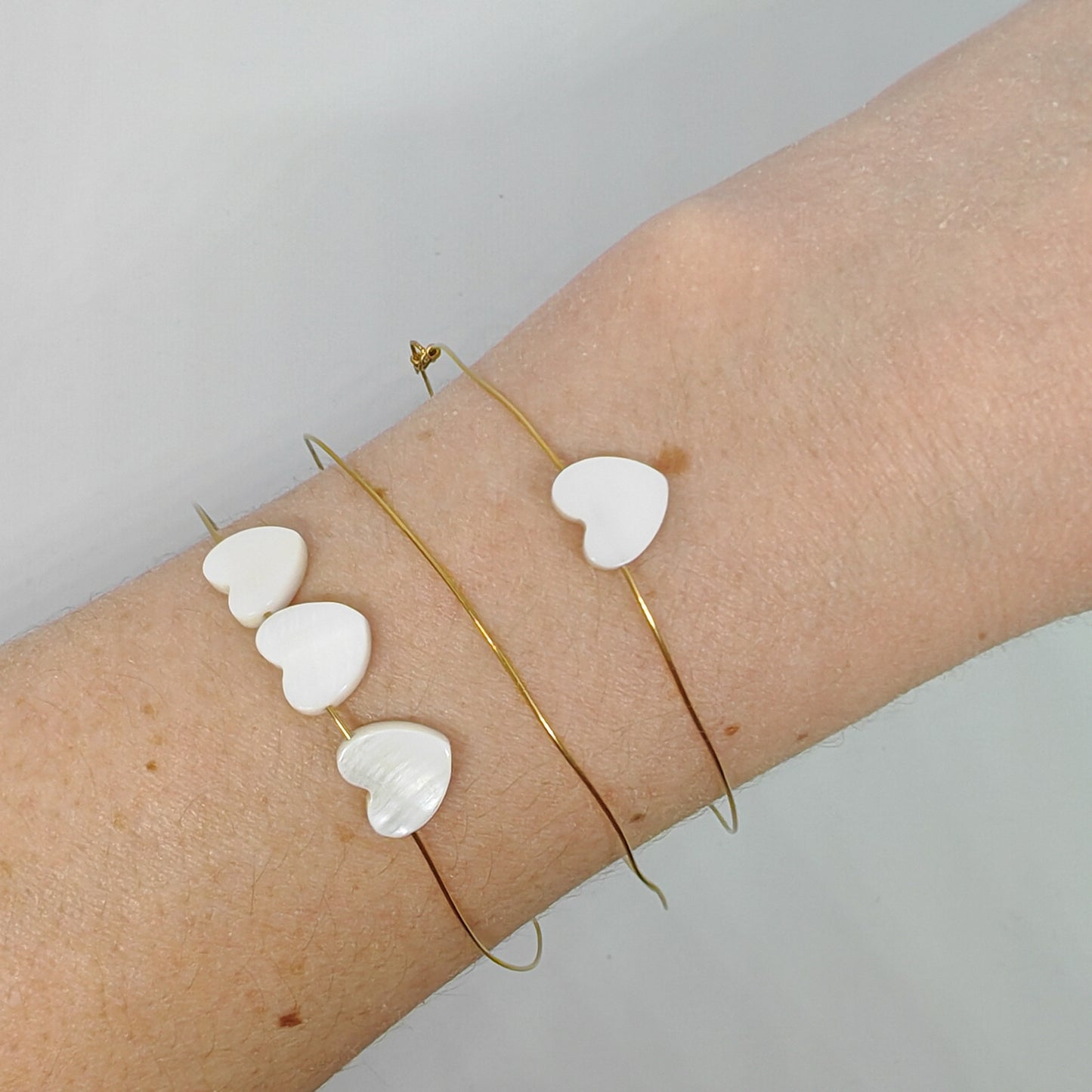 ROMANTIQUE - bracelet jonc destroy - trio