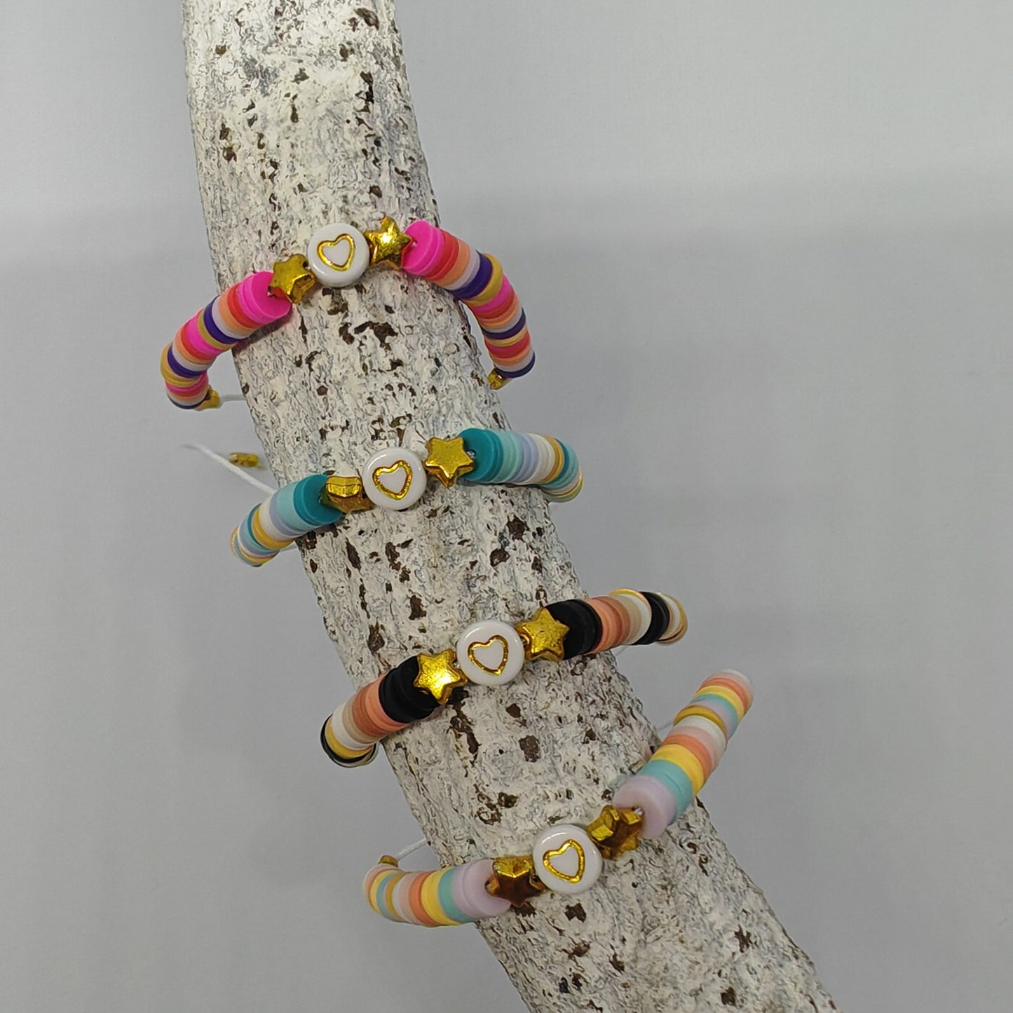 INTRÉPIDE - bracelet réglable - perles heishi