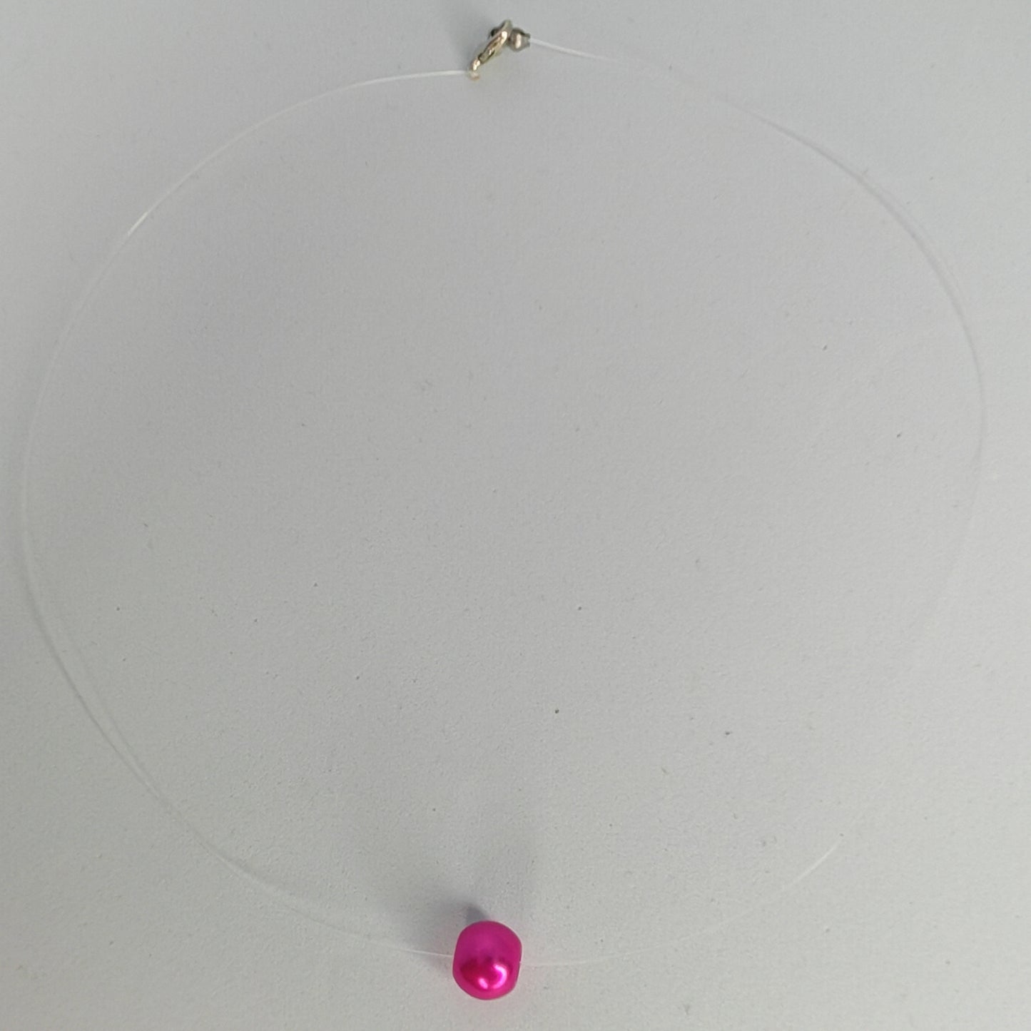 SINCÈRE - collier - perle sur fil transparent