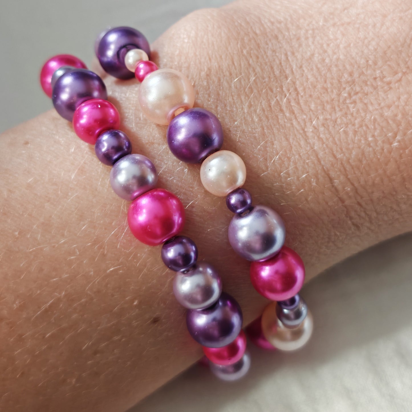 SINCÈRE - bracelet - perles de verres colorées