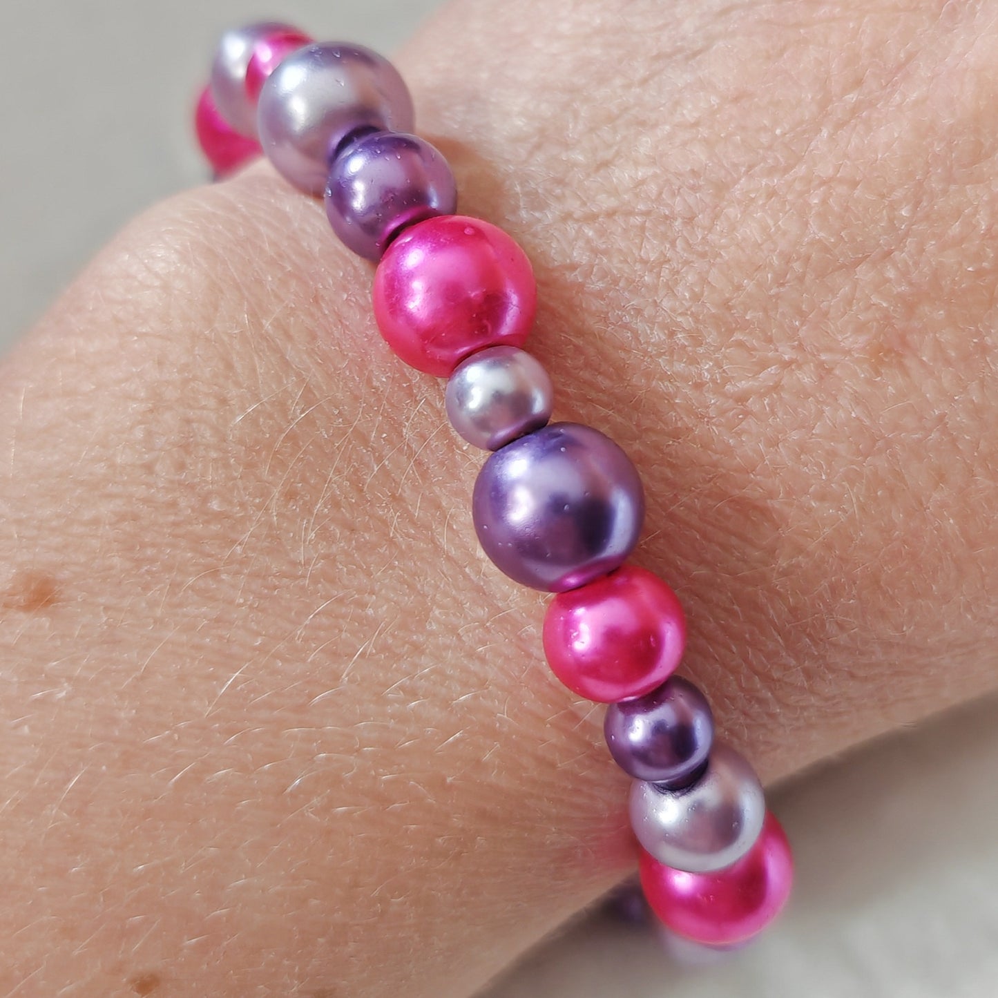 SINCÈRE - bracelet - perles de verres colorées
