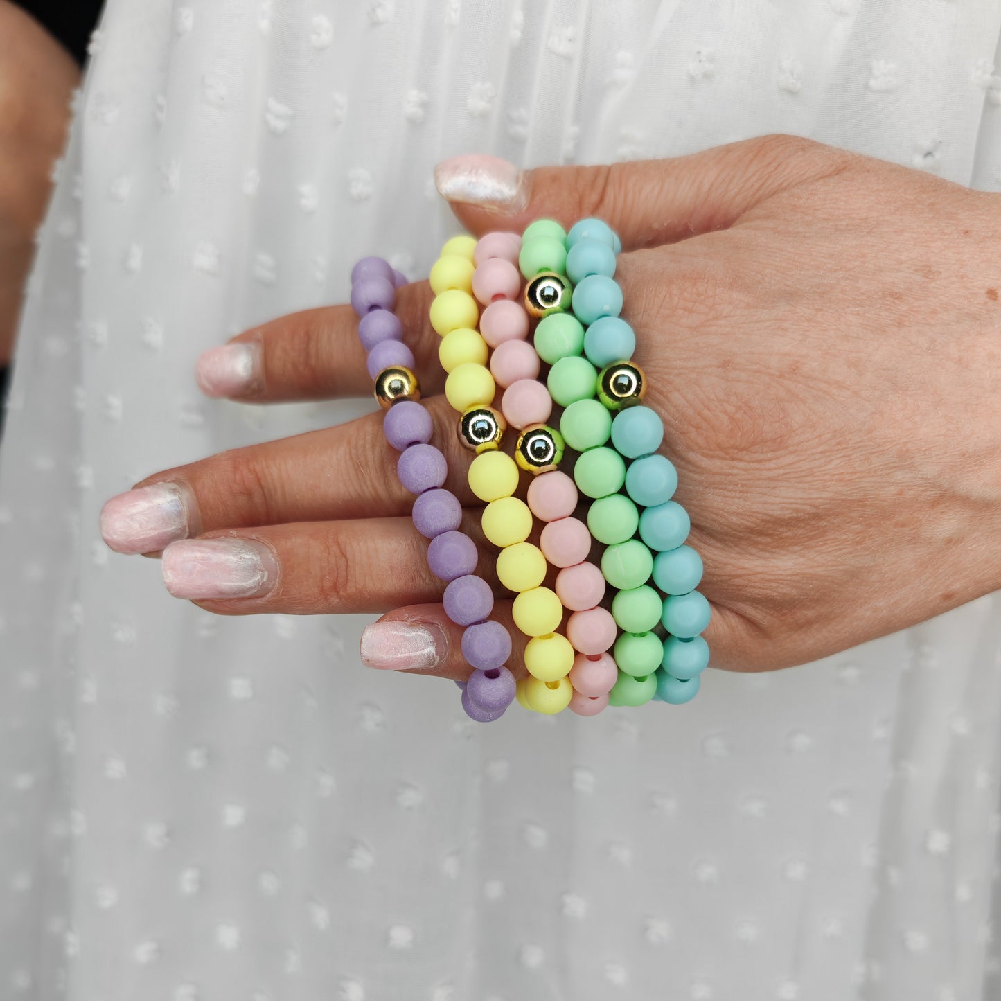ACIDULÉ - bracelet perles pastel - PLUSIEURS COLORIS
