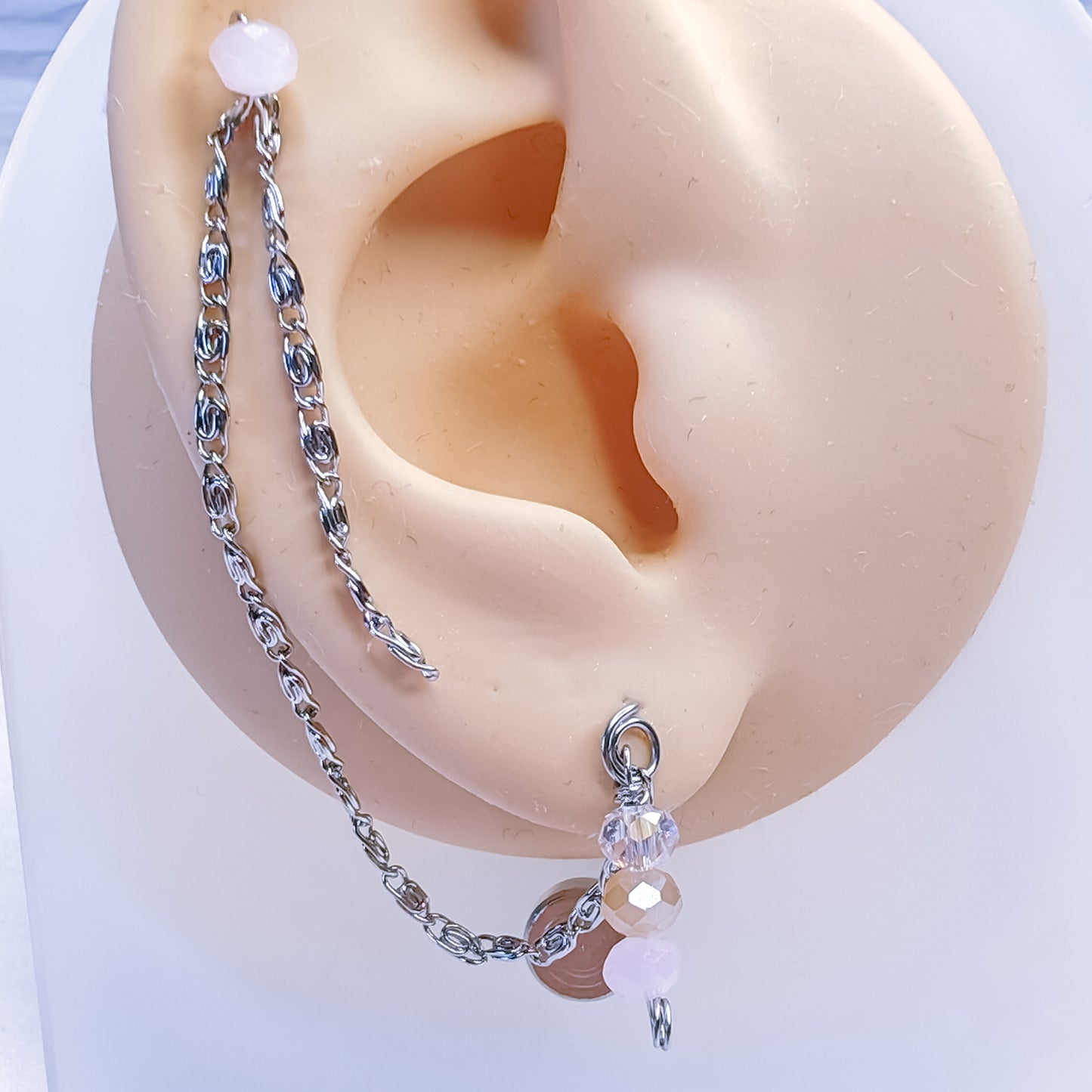 SPIRITUELLE - boucles d'oreilles - pour doubles trous