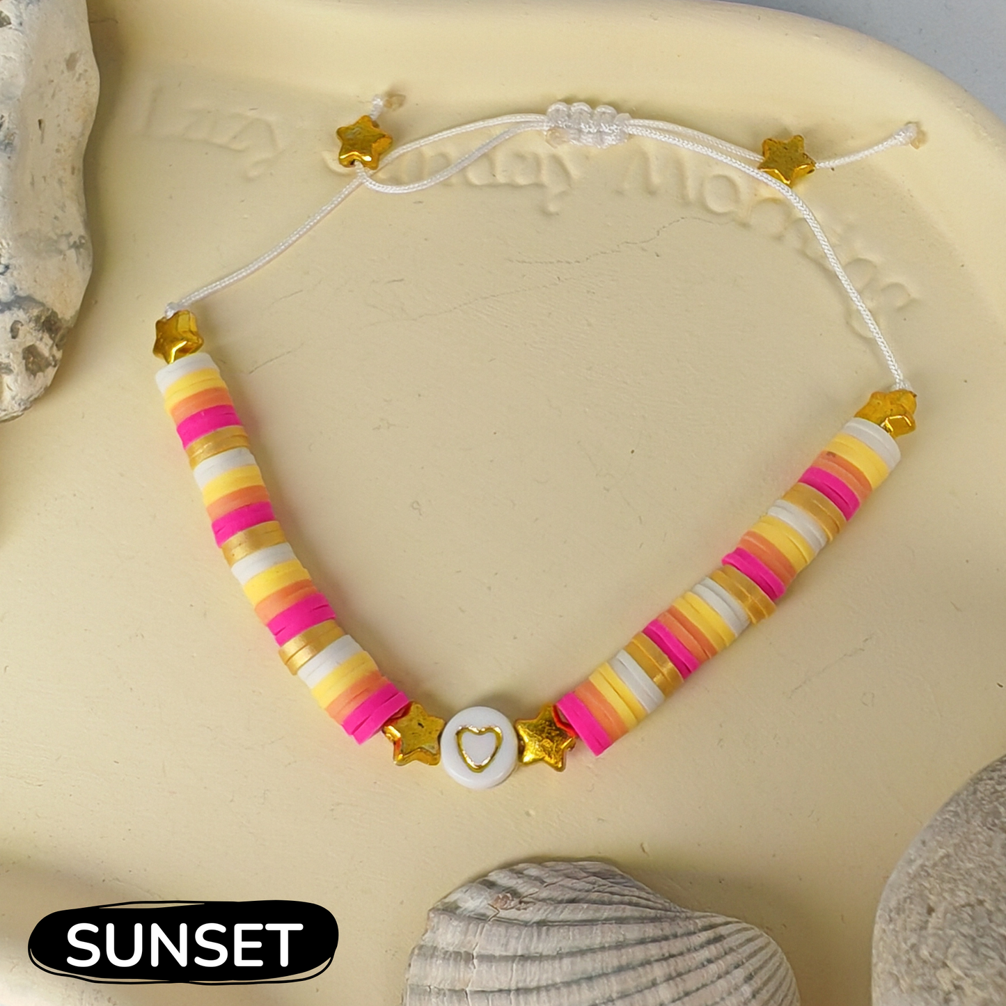 INTRÉPIDE - bracelet réglable - perles heishi