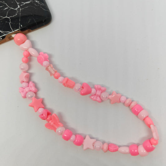 MALICIEUSE - grigri de téléphone (petit) - rose