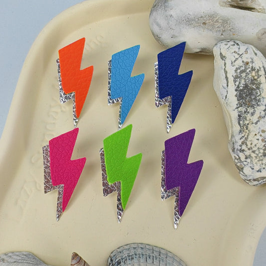 ELECTRIQUE - boucles d'oreilles éclair - PLUSIEURS COLORIS