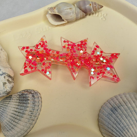 ATOMIQUE - barrette cheveux - 3 étoiles