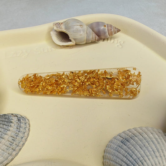 DISCRÈTE - barrette cheveux - plate allongée