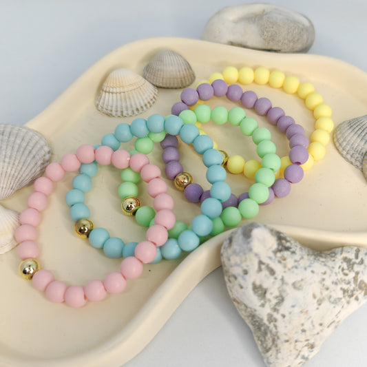 ACIDULÉ - bracelet perles pastel - PLUSIEURS COLORIS