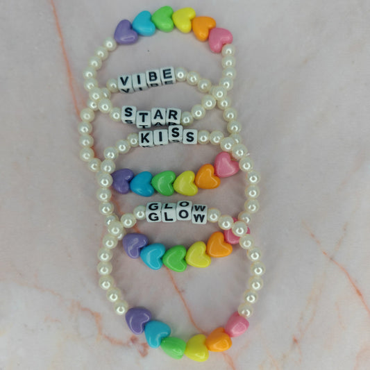 FUNNY - bracelet - cœurs personnalisable