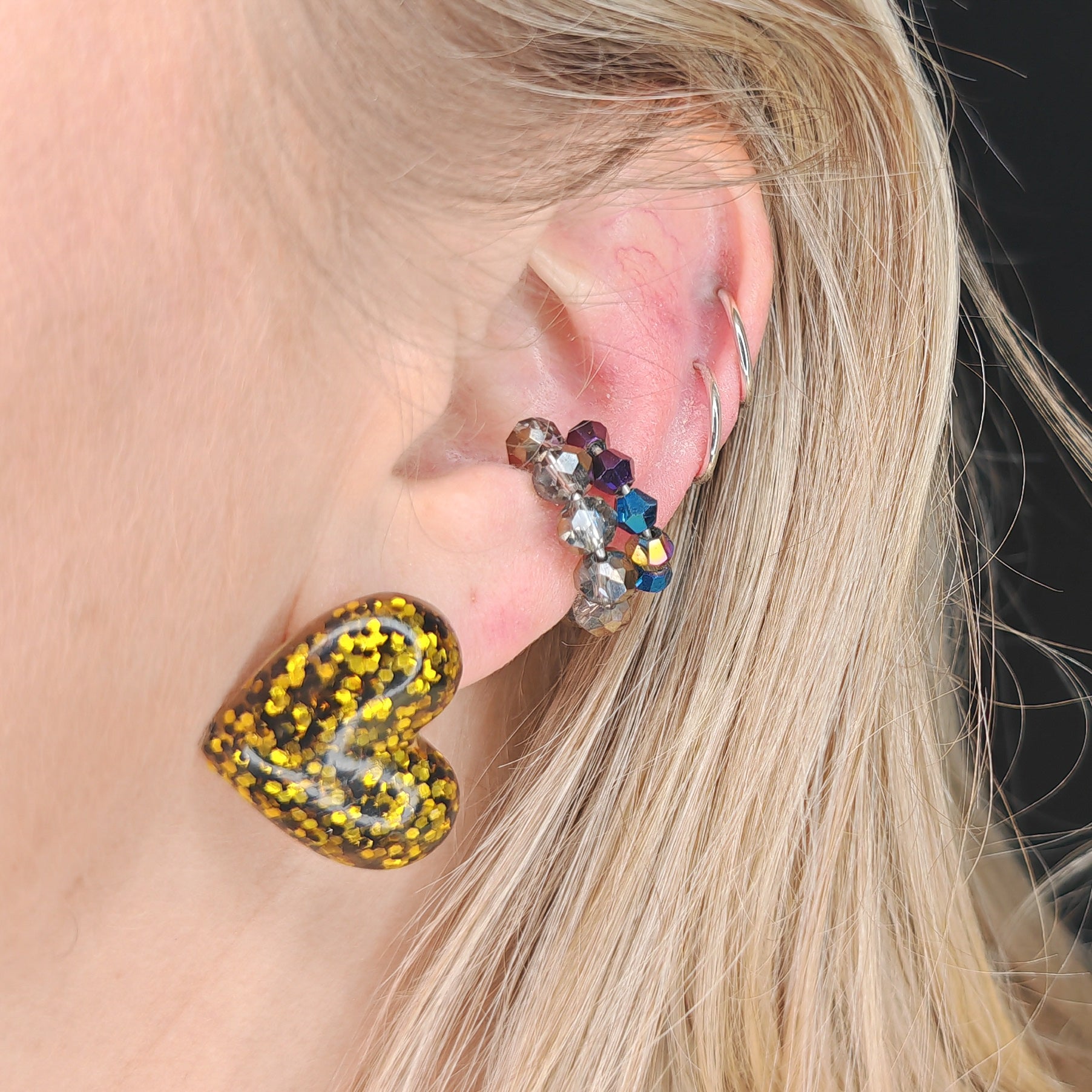 earcuff faux piercing rebelle double porté