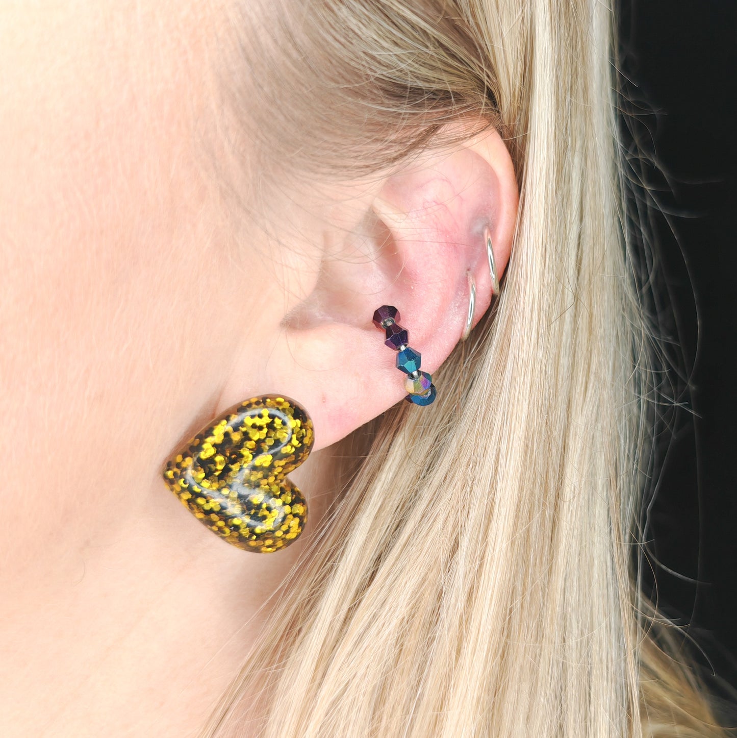 earcuff faux piercing rebelle porté